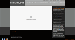 Desktop Screenshot of impactmodelsagency.co.uk